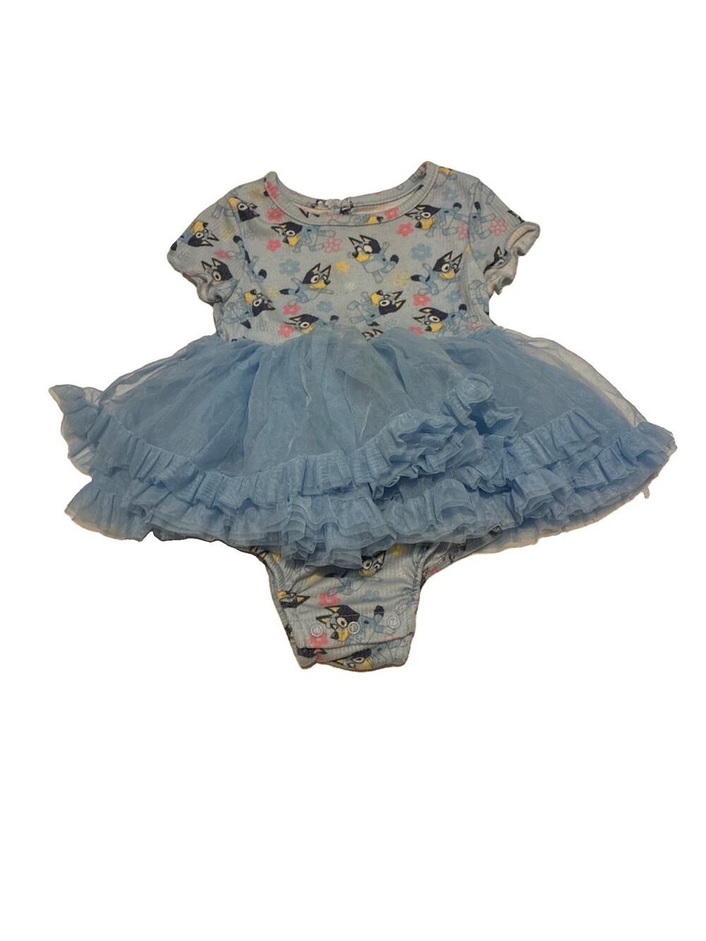 Bluey Baby Girls' Blue Tutu Dress Bodysuit Size 18Month